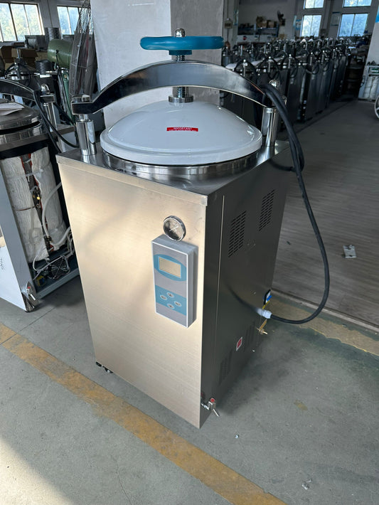 Deliverd order to American for 100L vertical autoclave with drying function