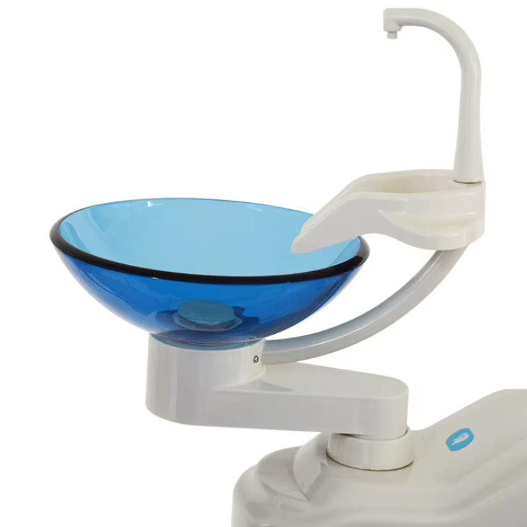 Factory Price Sada Medical Complete Dental Chair – Ergonomic, Modern Design with LED Sensor Light & Glass Spittoon