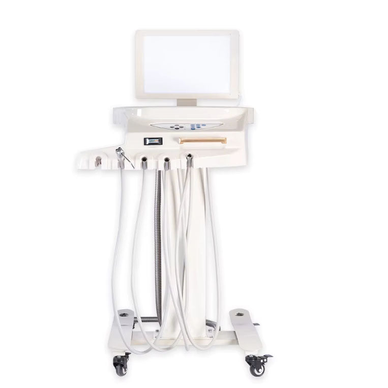 Cost-Effective Sada Medical Dental Chair Unit – Ergonomic, Modern Design with LED Sensor Light & Glass Spittoon