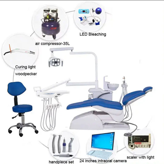 Sada Dental Clinic Economical Dental Chair Dental Unit Chair Clinic Opening Economical Package Set