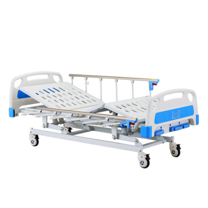 Cama de hospital multifuncional con riel plegable