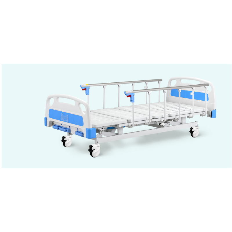 Cama de hospital multifuncional con riel plegable