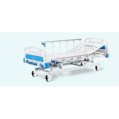 Cama de hospital multifuncional con riel plegable